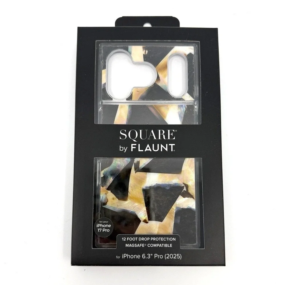 Flaunt Brown Abalone Square Case iPhone 17 Pro 6.3